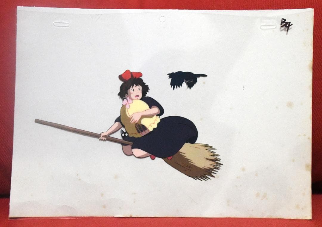 セル画 魔女の宅急便 宮崎駿 スタジオジブリ 激レア】魔女の宅急便 セル画 切抜きM 2枚セット 宮崎駿 検)原画