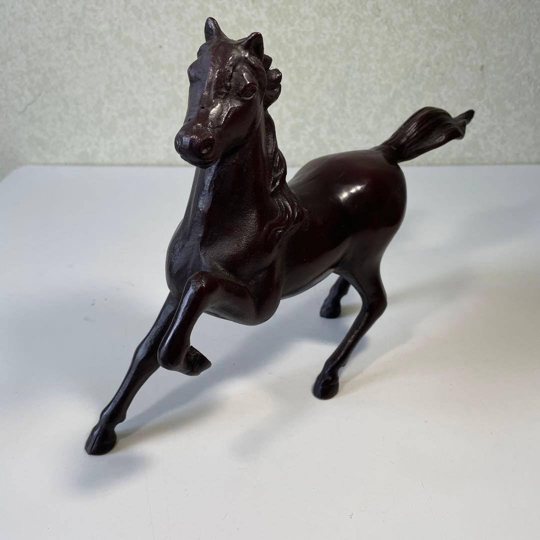 馬 置物 ブロンズ像 跳ね馬 縁起物 アンティーク 2026年 干支 - メルカリ