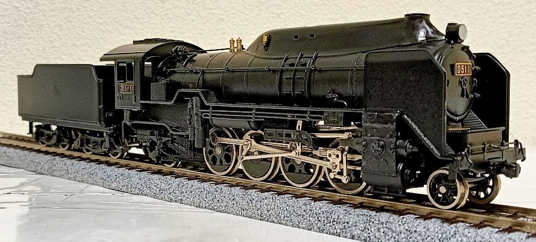 HOゲージ 天賞堂 アダチ D51半流蒸気機関車、カンモーター
