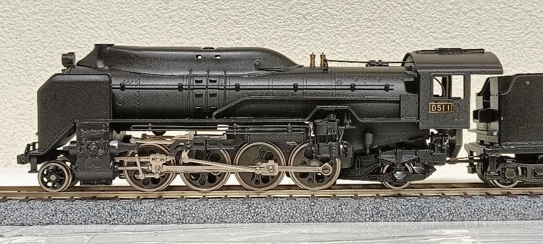 HOゲージ 天賞堂 アダチ D51半流蒸気機関車、カンモーター