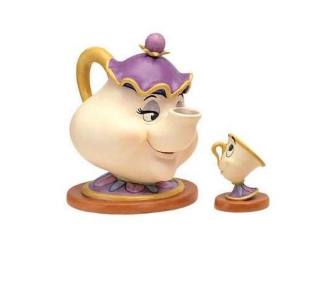【正規品／廃盤】WDCC 美女と野獣 ポット夫人＆チップ フィギュア 新品 Disney（ディズニー） 美女と野獣のティーセット | ポット夫人 チップ