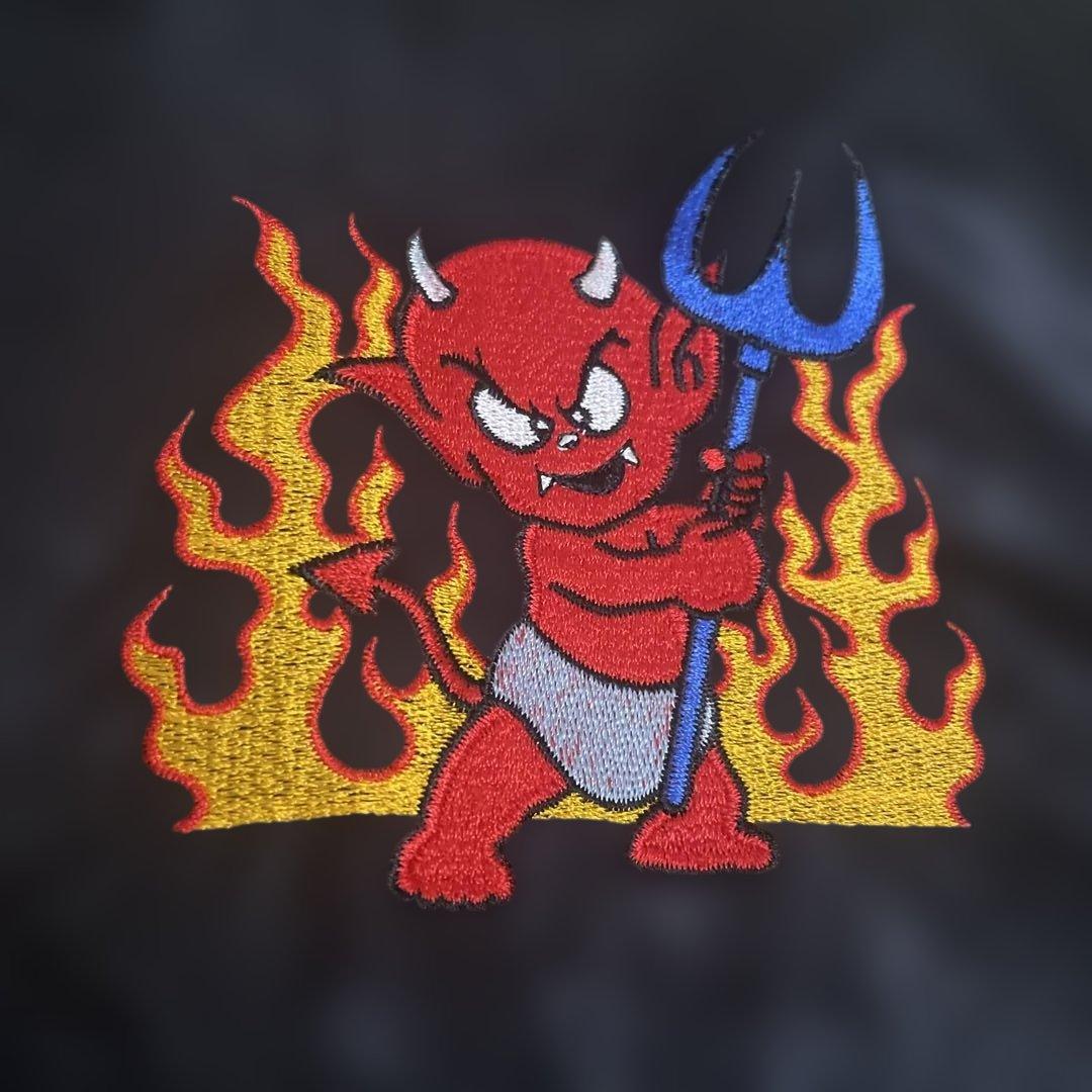 日本製 RED DEVILS サテンジャケット スカジャン ベトジャン - メルカリ