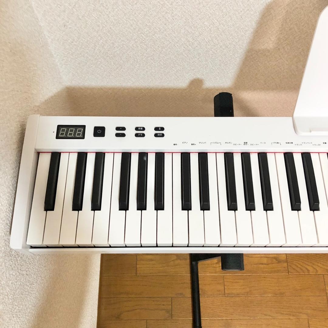ニコマク 88鍵盤 電子ピアノ NIKOMAKU SWAN-S ホワイト - メルカリ
