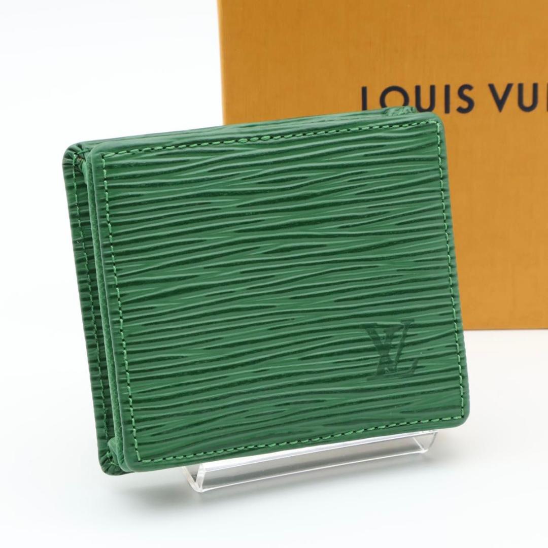 【極美品】ルイヴィトン　ポルトモネボワット　エピ　ケース　小銭入れ　緑