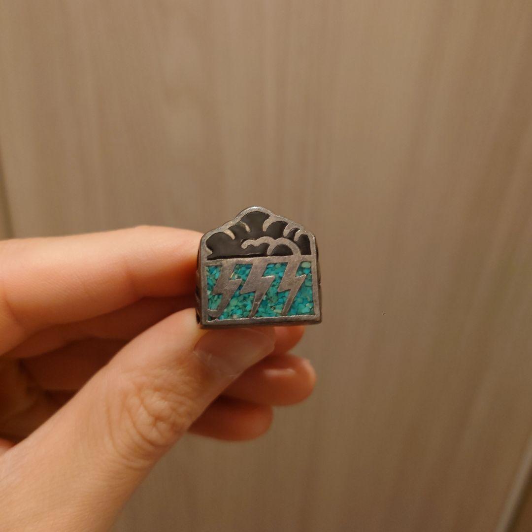 【希少】一点物　ターコイズ　サンダーリング 22号　オールド　OLD 希少】一点物 ゴローズ ターコイズ サンダーリング 15号 オールド OLD