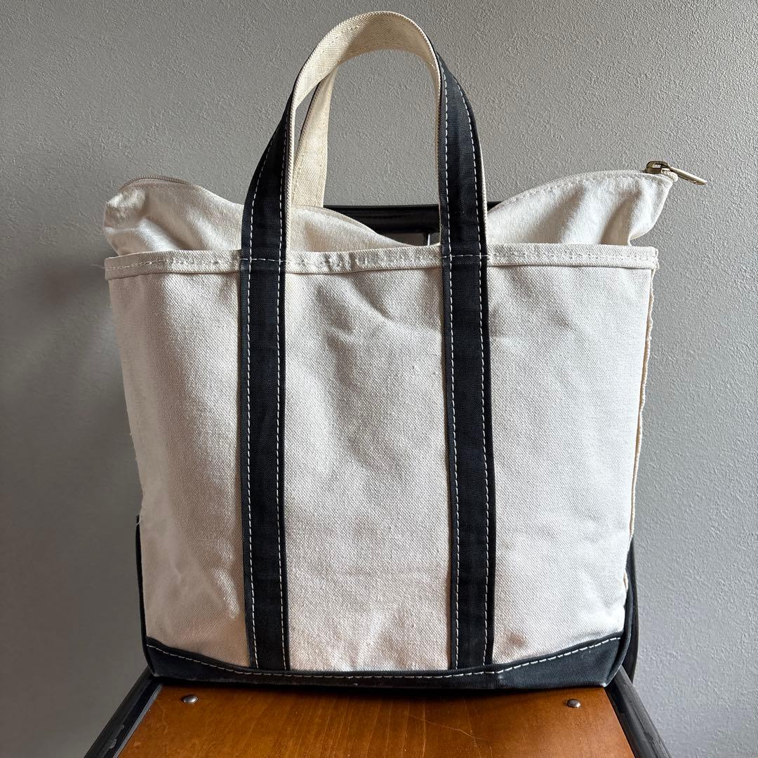 ネ*ミ様 エルエルビーン　レア！ブラック！トートバッグ ジップトップ 黒　80s