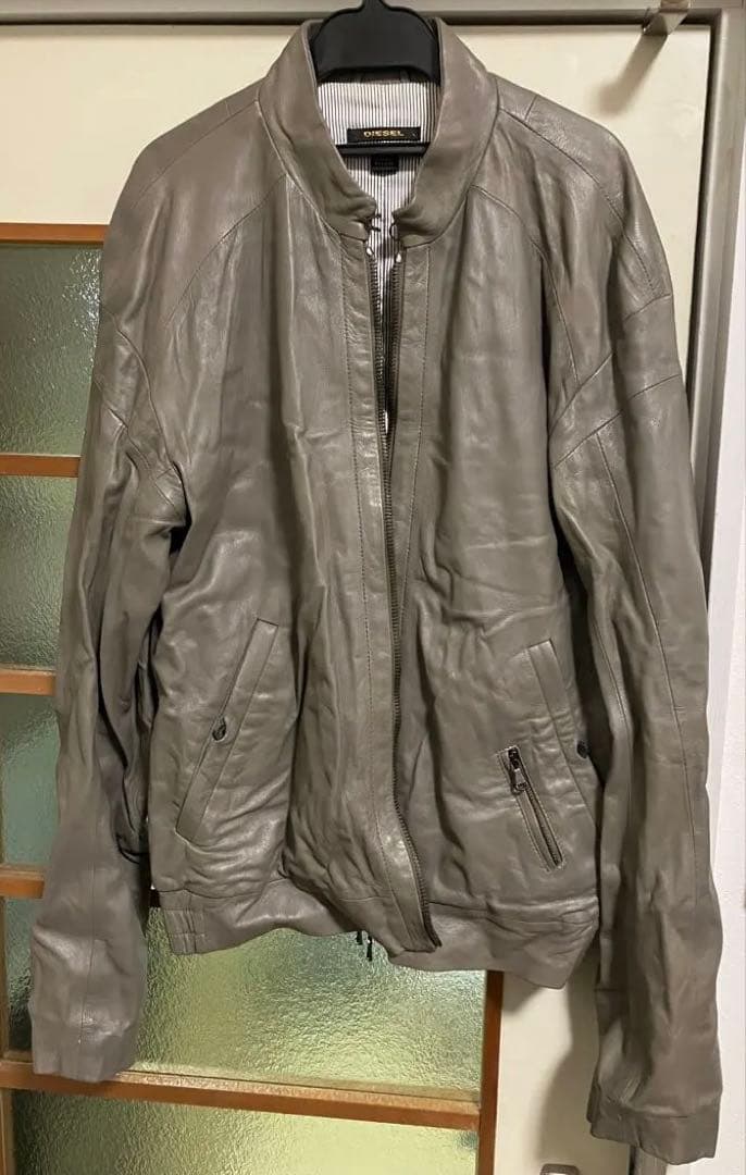 DIESEL BLACK GOLD レザージャケット Lサイズ　羊革 DIESEL BLACK GOLD ディーゼルブラックゴールド レザージャケット