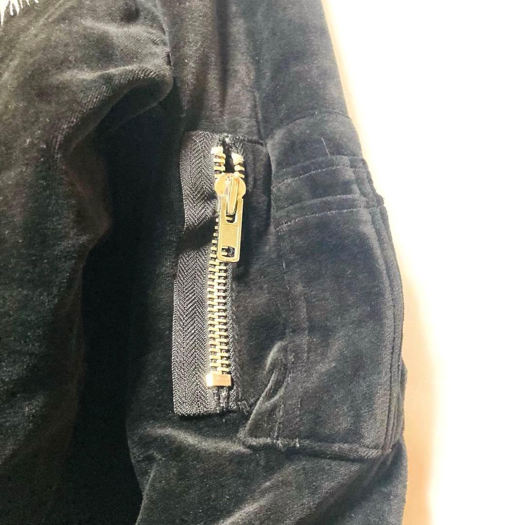 ダンケシェーン 刺繍 ベロア スカジャン オーバーサイズ 顔虎 鷹