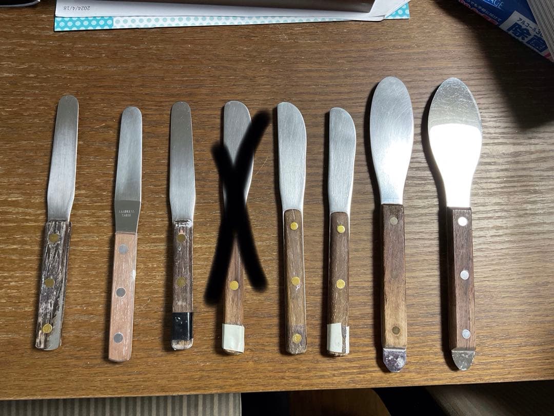 印象材練和用金属スパチュラ