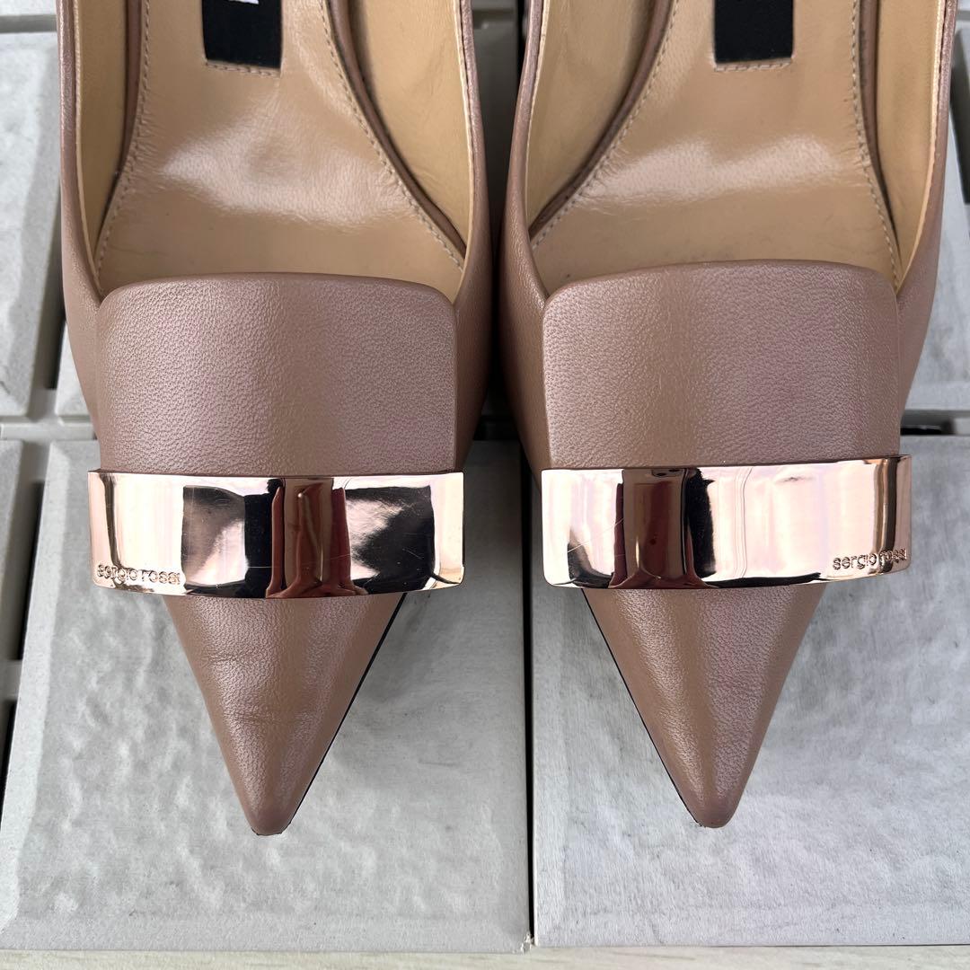 36 Sergio rossi sr1 パンプス ピンク ベージュ 23 - メルカリ