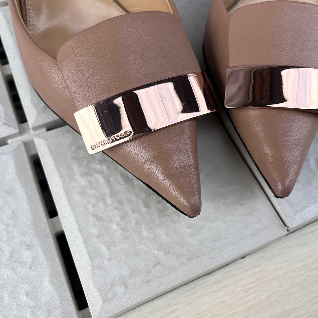 36 Sergio rossi sr1 パンプス ピンク ベージュ 23 - メルカリ