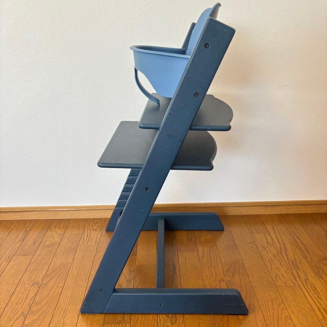 ストッケ トリップ トラップ ベビーチェア+ベビーセット ミッドナイト