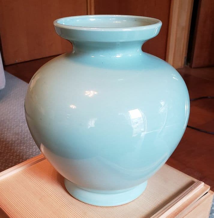 京焼〉 宮永東山（二代目） 【華瓶】 (青磁花瓶) - メルカリ