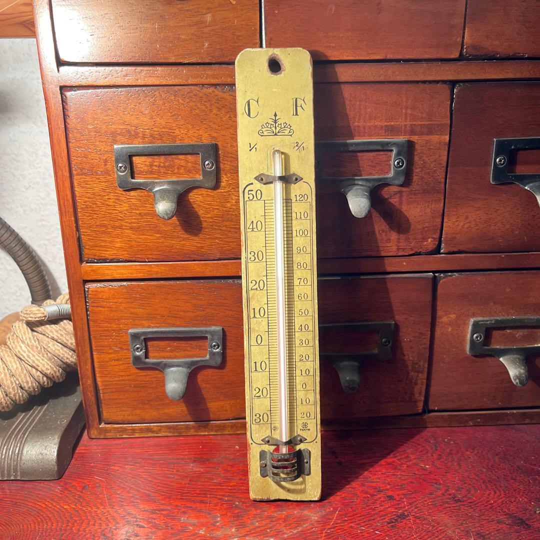 昭和レトロ アンティーク ヴィンテージ 温度計 - メルカリ