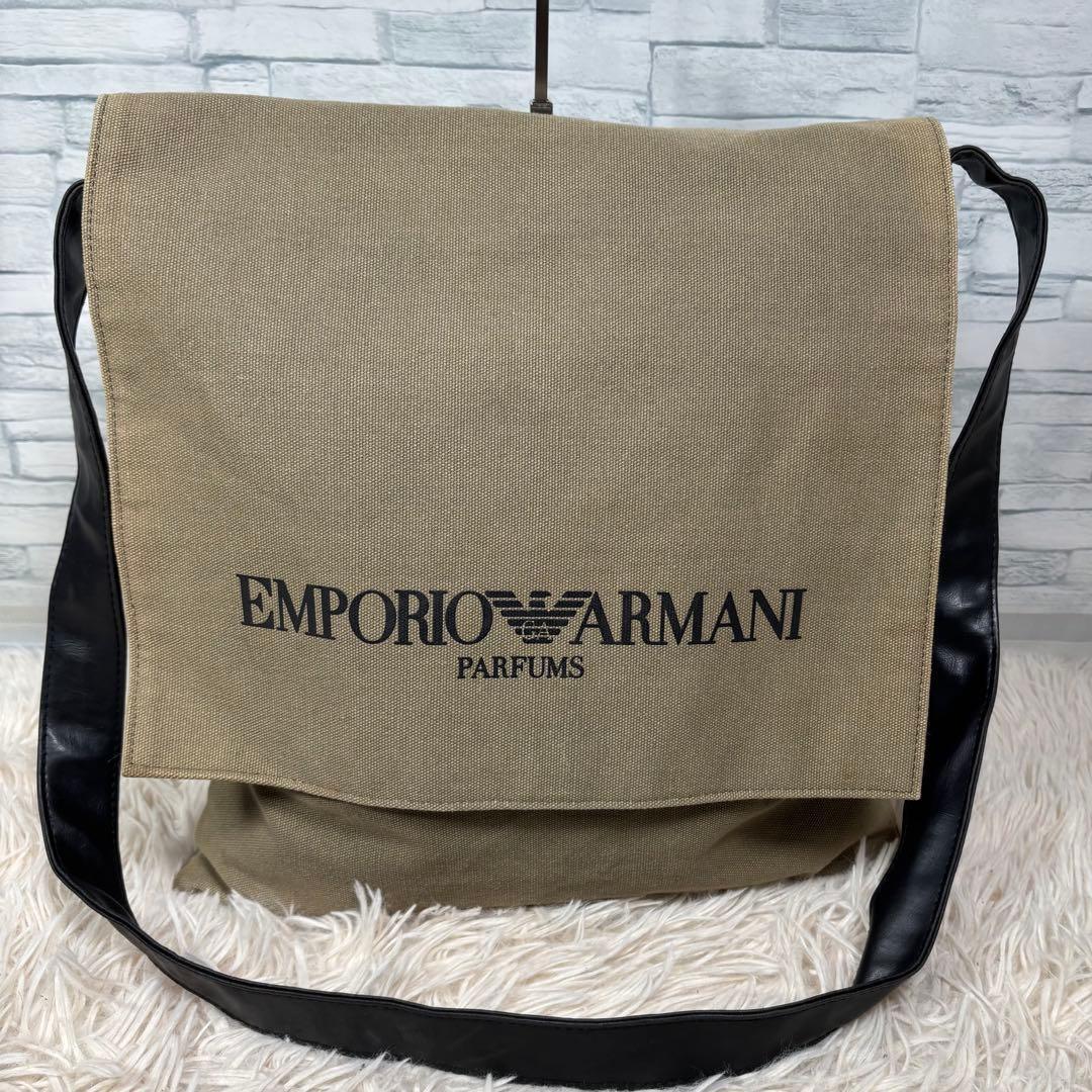 エンポリオ アルマーニ メッセンジャーバッグ ショルダーバッグ ロゴ