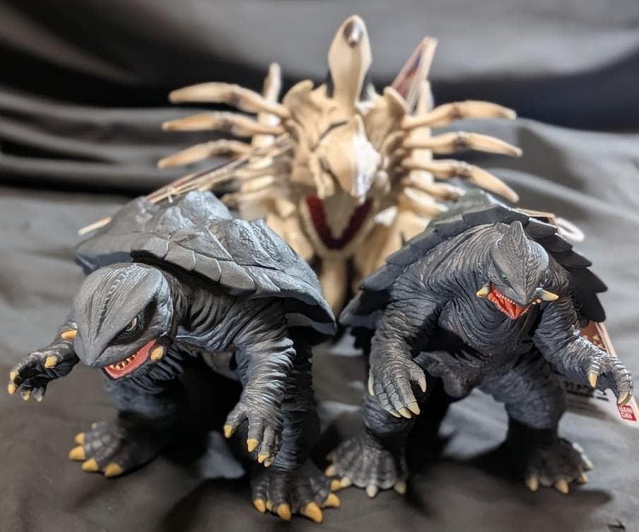 平成ガメラ＆レギオン（バンダイ）ムービーモンスター タグ付ソフビ３体セット