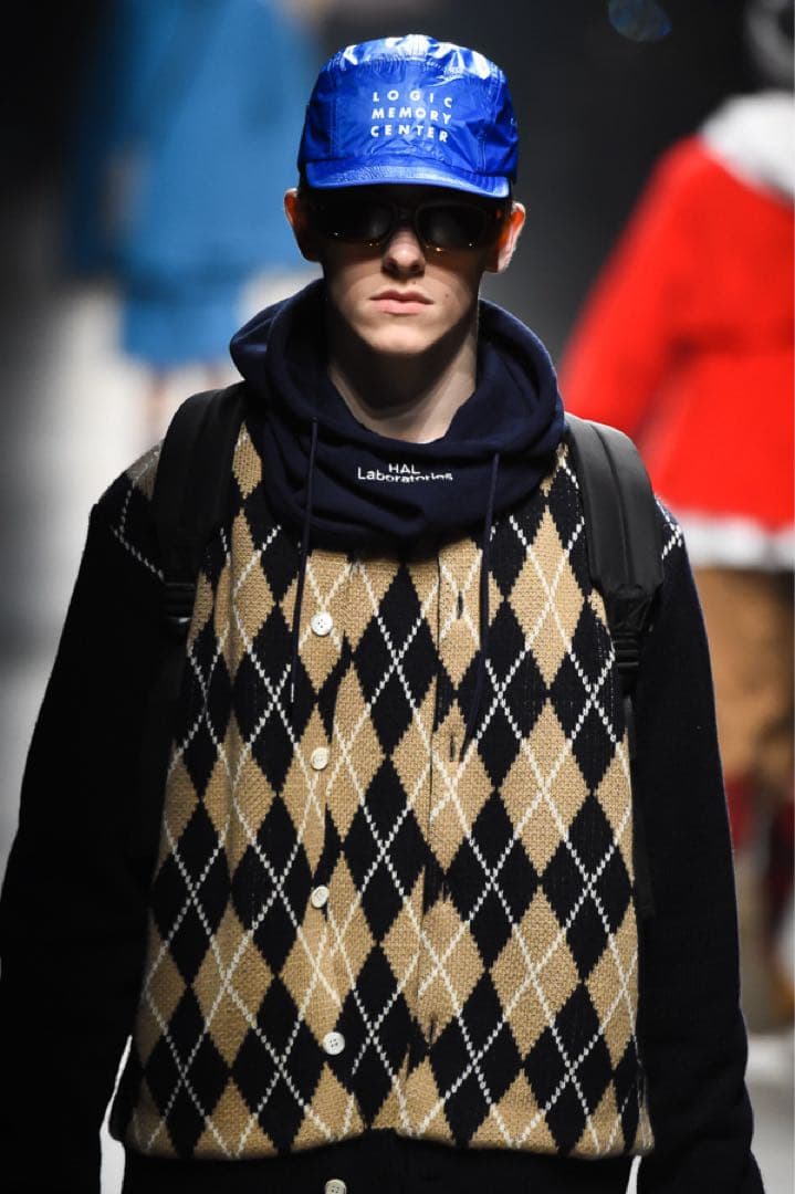 アンダーカバー 18AW フリース　バラクラバ 黒 F