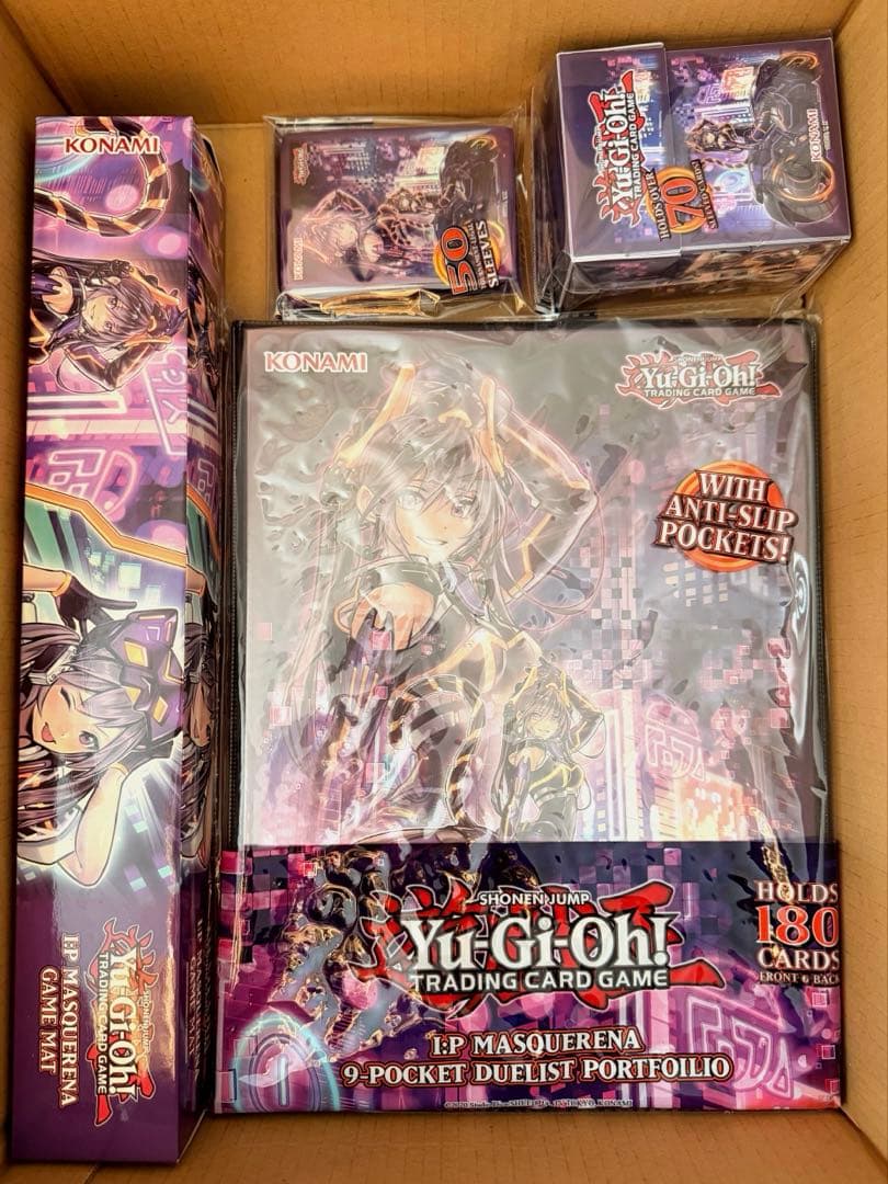 遊戯王　IPマスカレーナ　海外限定　プレイマット、スリーブ、ファイル、ケース