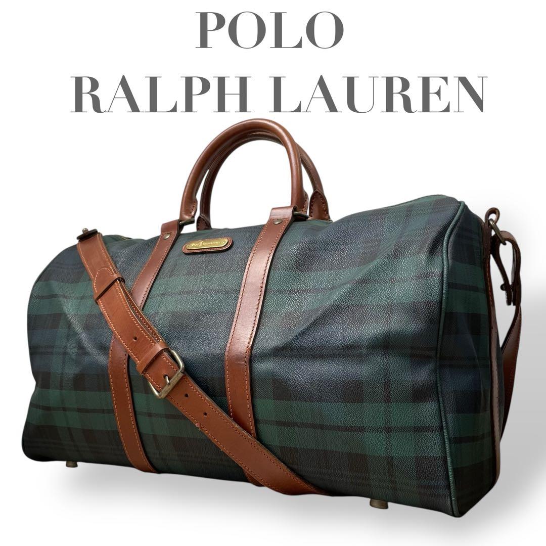 Vintage Polo Ralph Lauren チェック柄 ボストンバッグ
