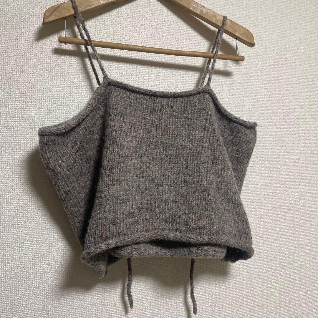 かぐれ カラーネップアルパカニットキャミソール - メルカリ