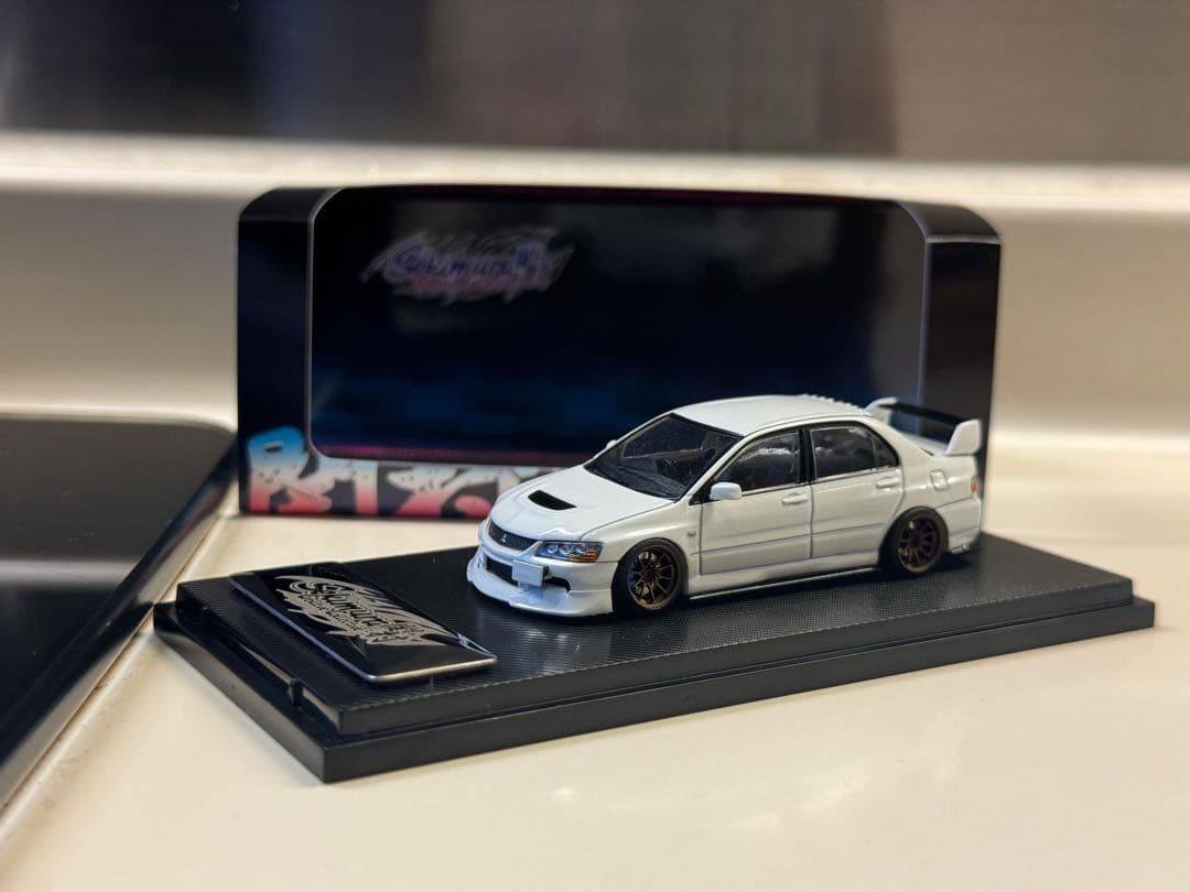 1/64 改 三菱ランサーエボリューションIX CE28 Greddy 風関村