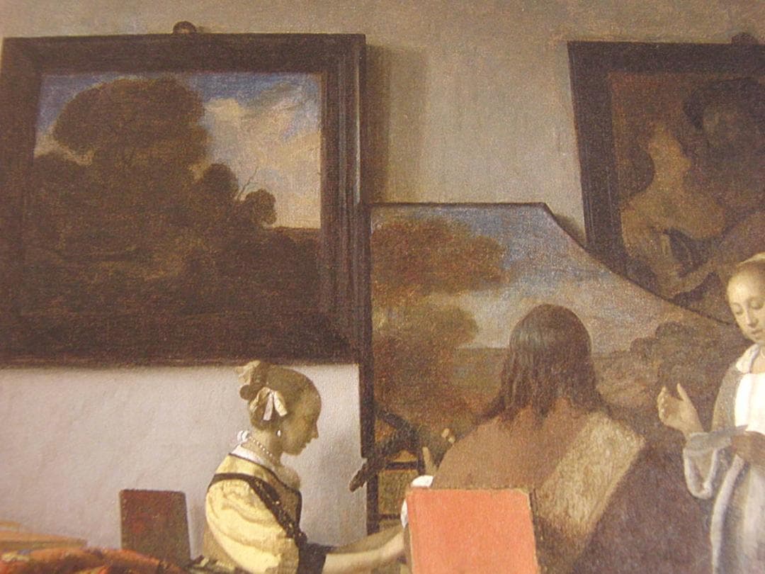 ヨハネス・フェルメール、「合奏」、希少な画集の額装画 - メルカリ