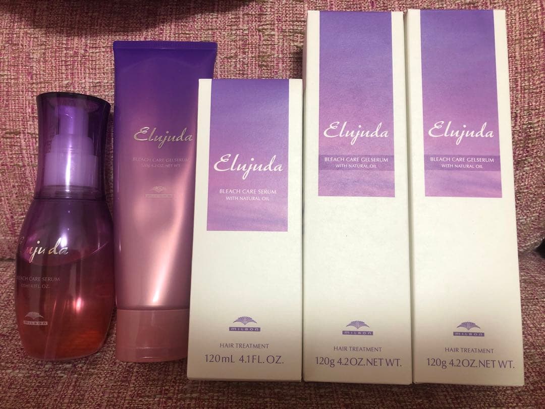 エルジューダ　ミルボン　ブリーチケアセラム2本、ジェルセラム3本