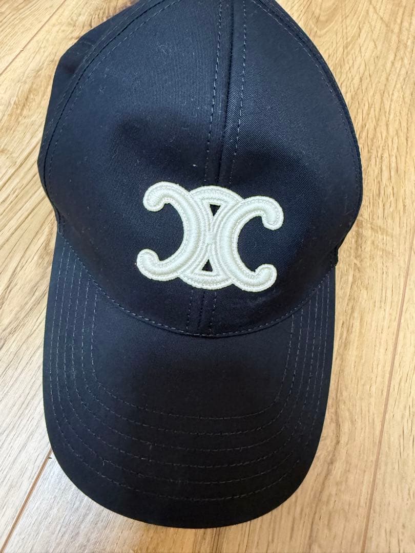 専用⭐︎CELINE 黒 ベースボールキャップ L