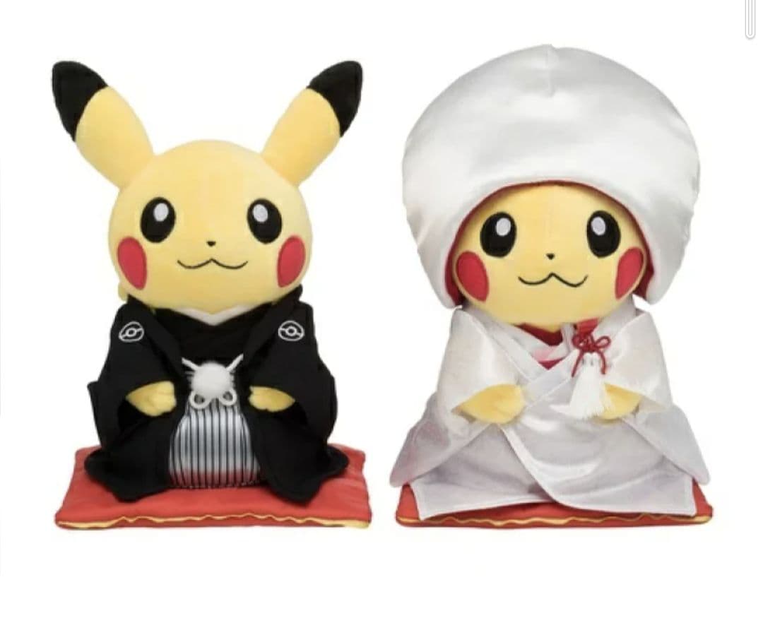 新品ポケモンセンターオリジナル ぬいぐるみ ピカチュウ 結婚式 和婚