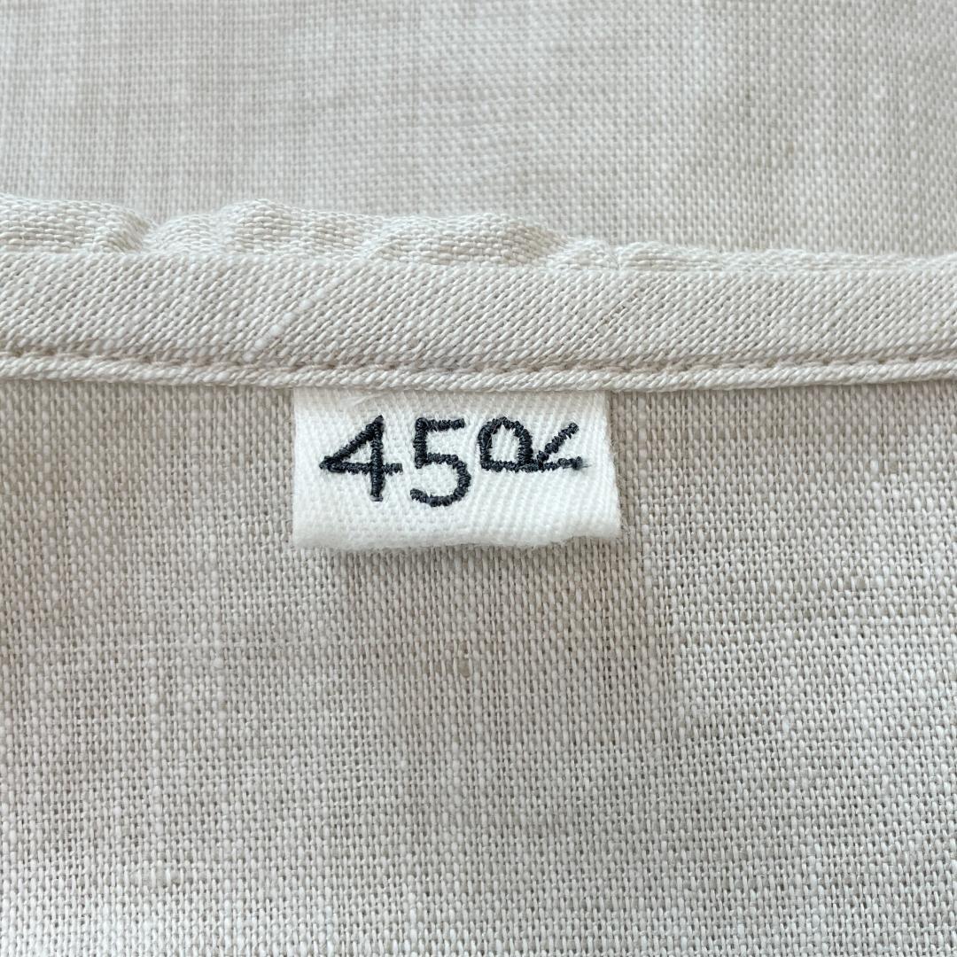 ♪美品♪ 45R 綿麻シャンブレーのカシュクール