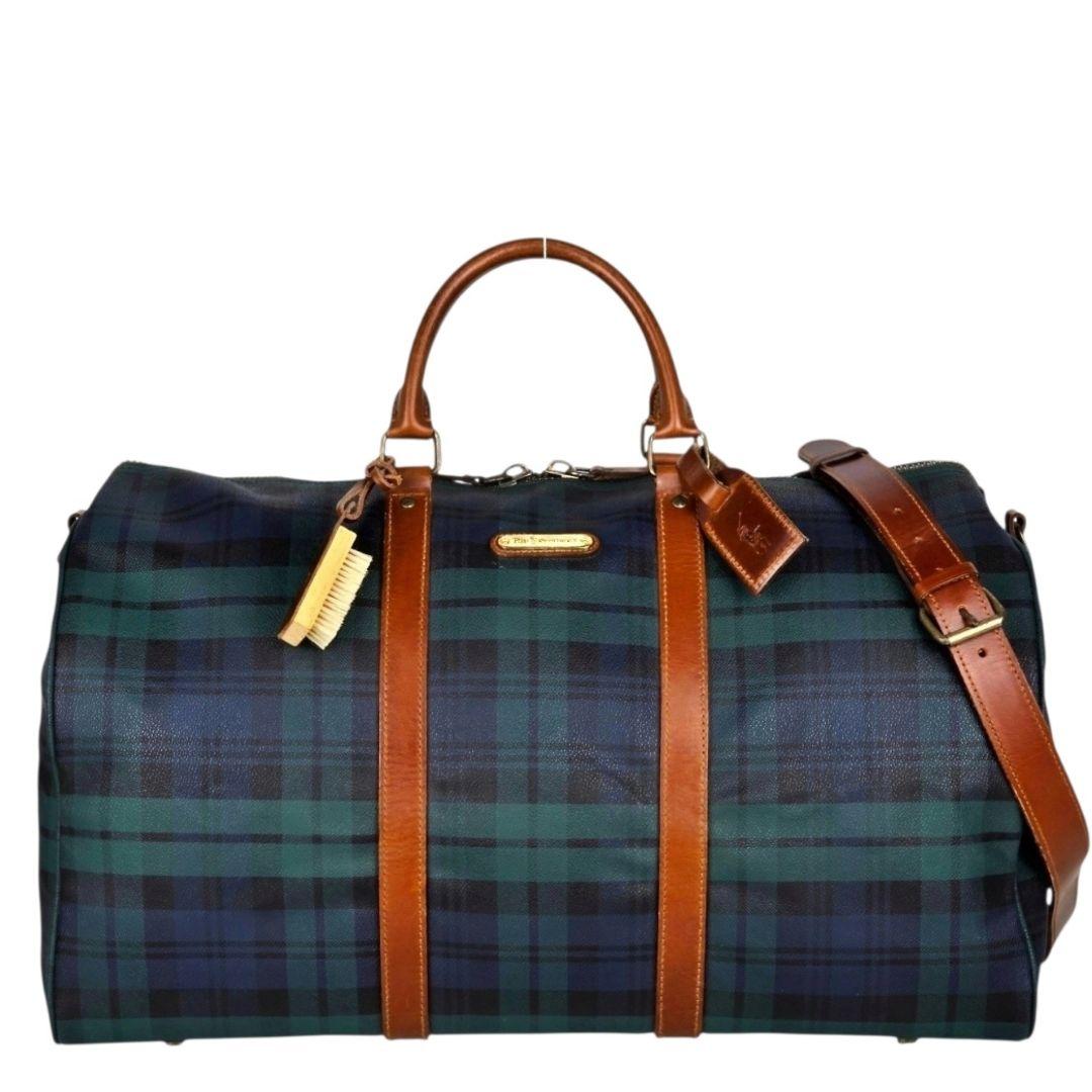 美品 ラルフローレン RALPH LAUREN ブラックウォッチ ボストンバッグ