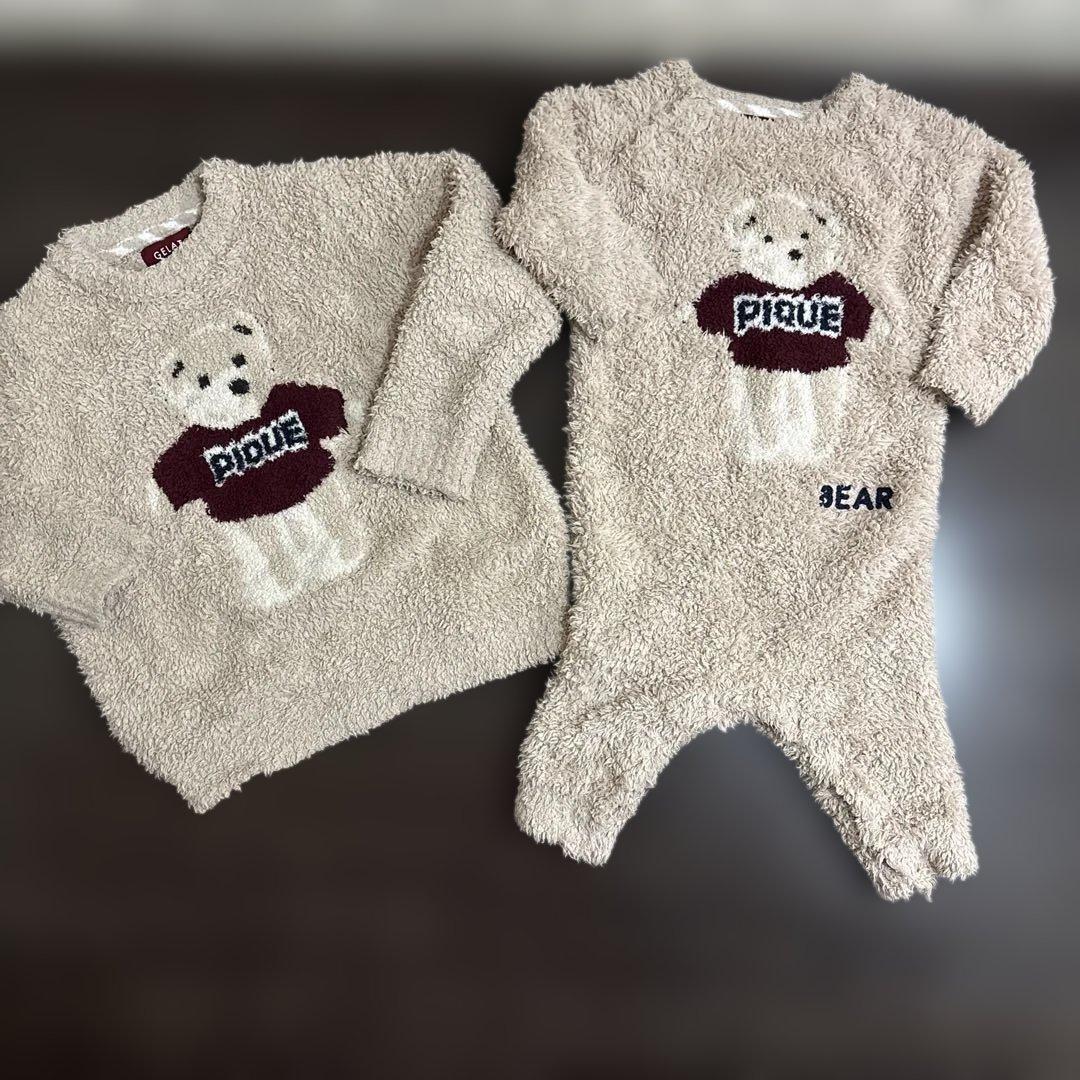 ジェラートピケ (Xmas限定) クマ プルオーバー ロンパース 80 - メルカリ