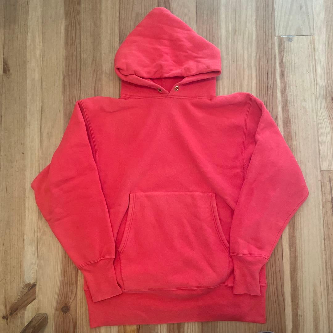 チャンピオンリバースウィーブ 復刻 単色タグ 金タグ L赤 - メルカリ