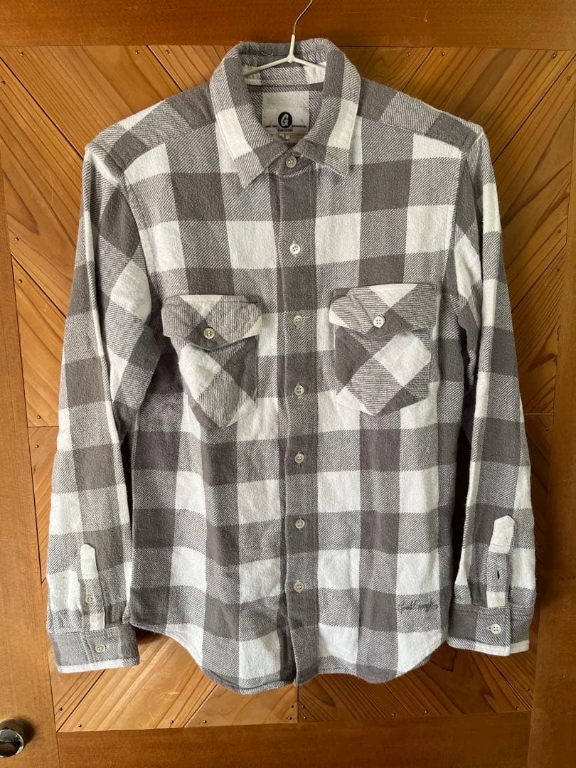 GOODENOUGH 藤原ヒロシ グッドイナフ ブロックチェック ネルシャツ B