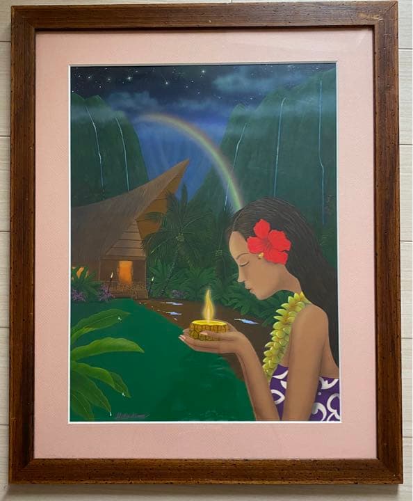 cyacyamama3様　　ヒロクメ氏　アート　ムーンボウ　サイン入り