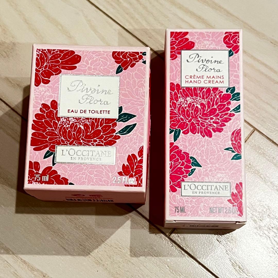 L'OCCITANE Pivoine Flora ハンドクリームと香水セット