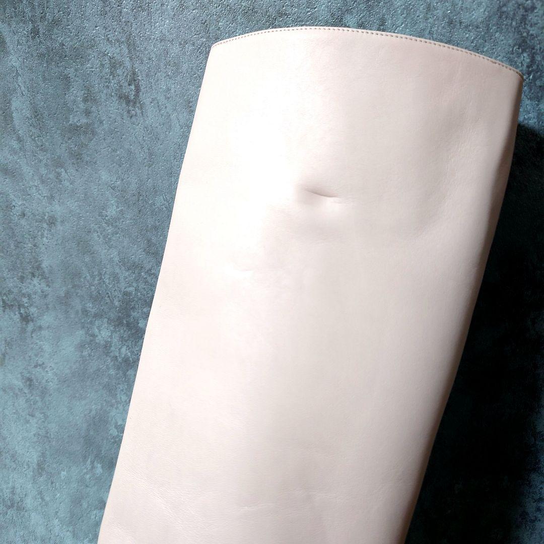 希少良品 レッドヴァレンティノ ロングブーツ37 ピンクベージュ 太ヒール