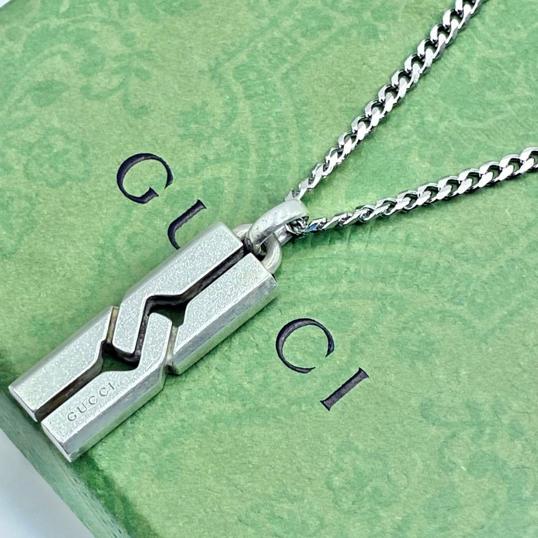 美品】グッチ ノットインフィニティ ネックレス シルバー 社外喜平