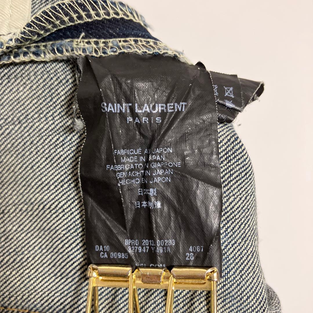 サンローランパリ】デニム ジーンズ スリム カジュアル 濃紺 28 - メルカリ