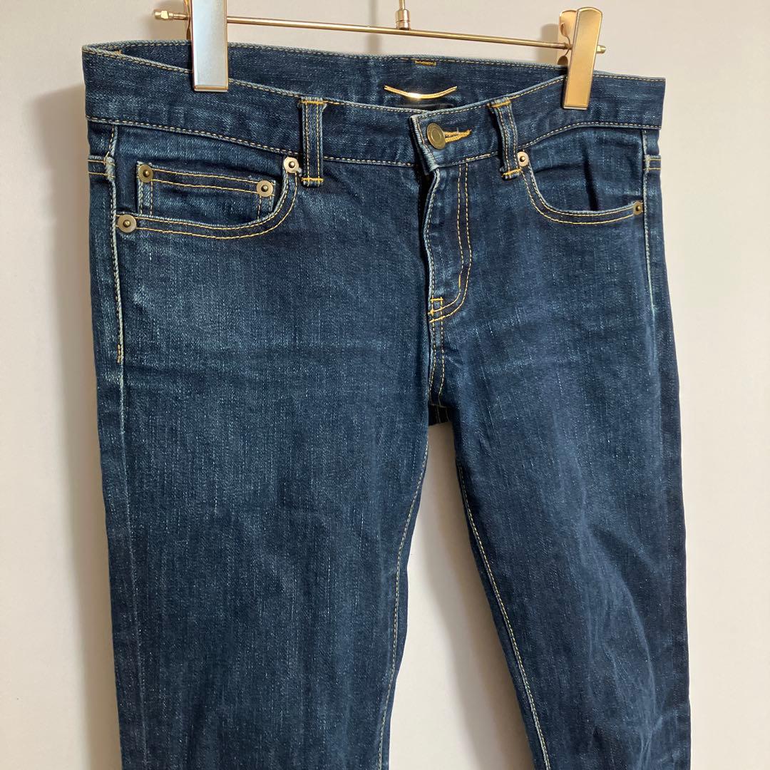 サンローランパリ】デニム ジーンズ スリム カジュアル 濃紺 28 - メルカリ