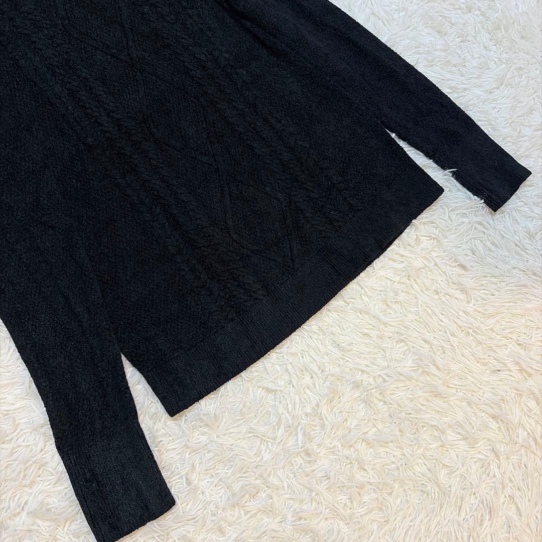 美品♡即完売 abyts ハイネック タートル ケーブルニット 佐藤健 黒