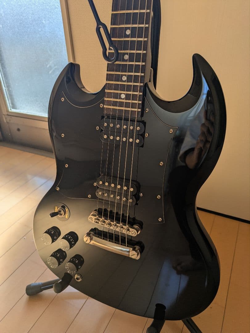 Epiphone SG ブラックエレキギター　レフティ　左利き用