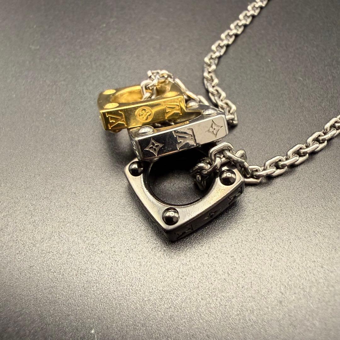 【美品】Louis Vuitton ネックレス　モノグラム ボールド