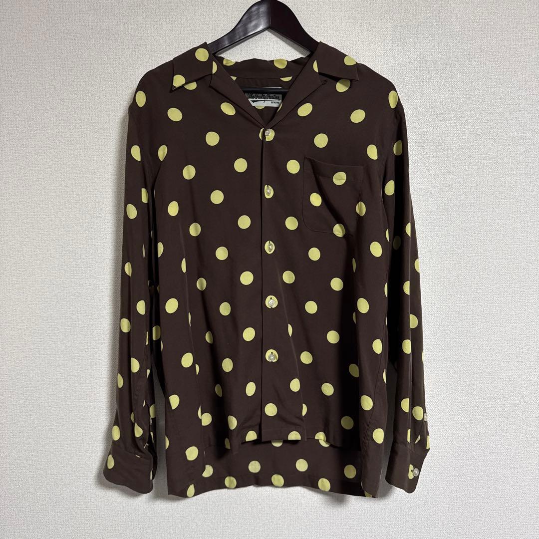WACKOMARIA レーヨンシャツ 柄シャツ ドット柄 最終値下げ