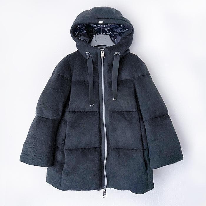 R*i様 HERNO ヘルノのダウンコート　エコファー ヘルノ / HERNO / ダウン コート / 襟エコファー フーデッド スタンド