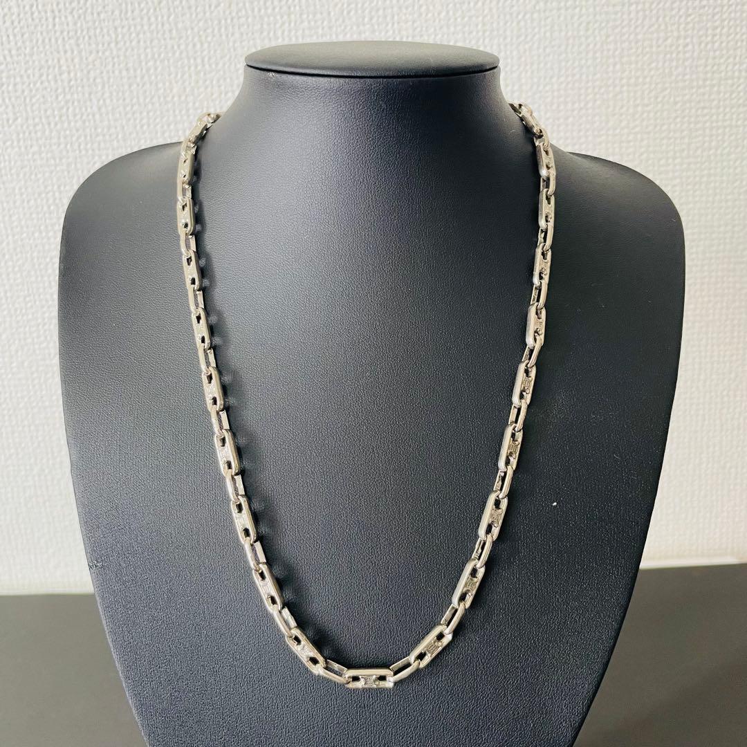 美品 CELINE ネックレス トリオンフ シルバー チェーン ロゴ