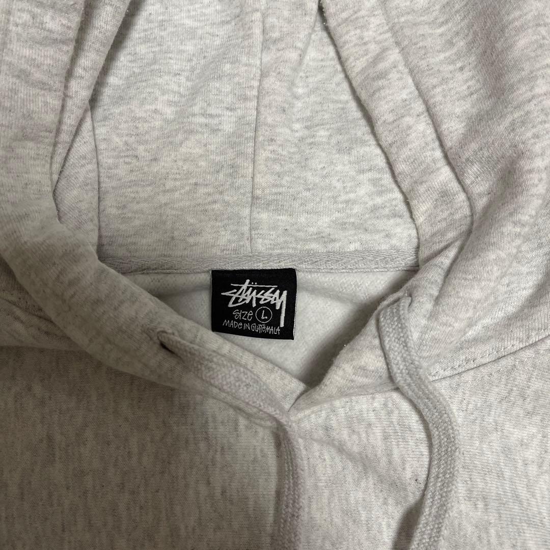 Stussyグレー パーカー L - メルカリ