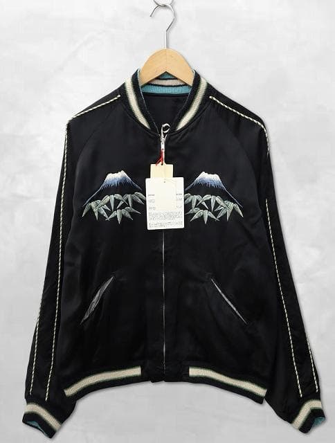 港商 東洋エンタープライズ べビ 日本地図 刺繍 スーベニアジャケット 特大 TAILOR TOYO テーラー東洋 スーベニアジャケット スカジャン 港商