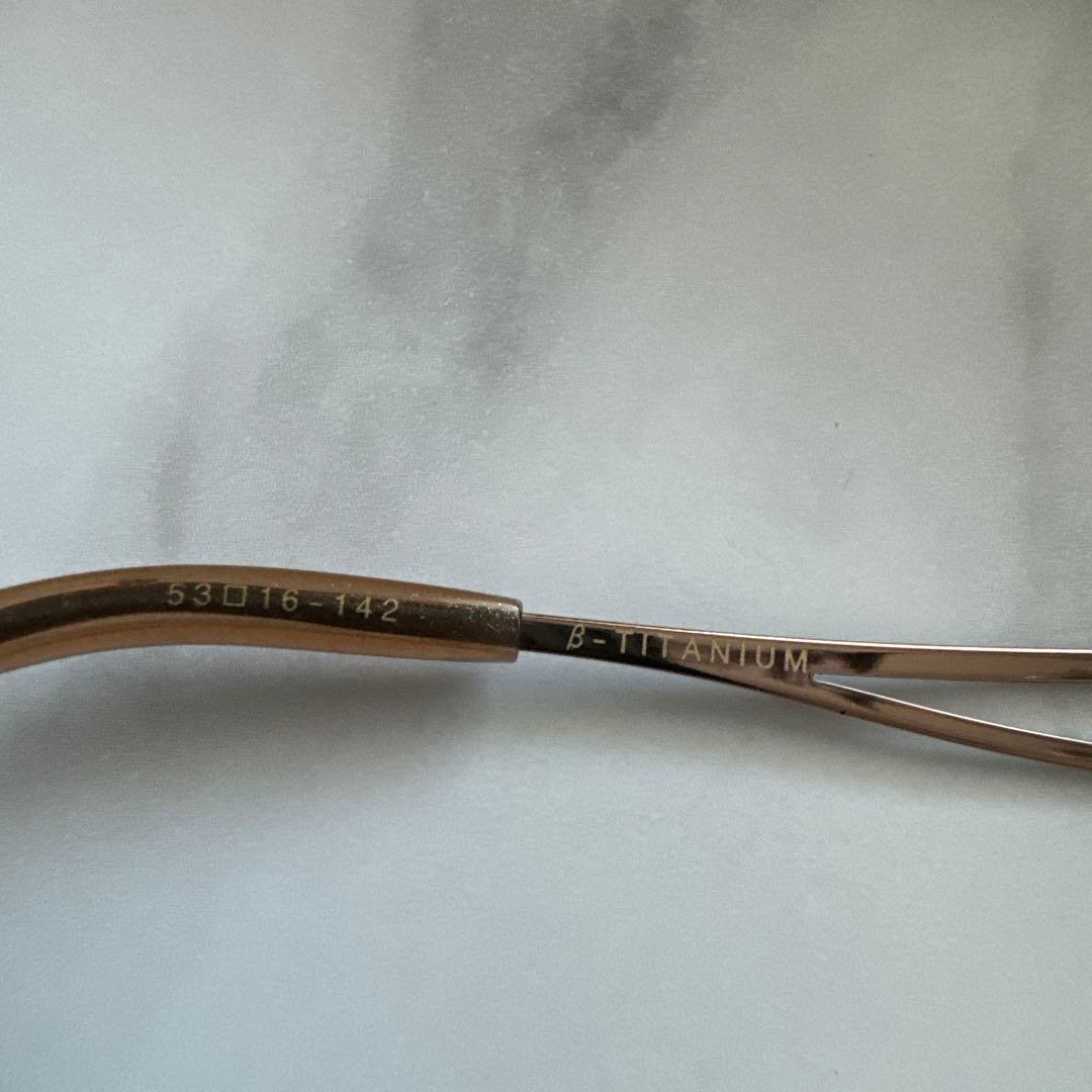 麗人花 パリスミキ チタンメガネフレーム おしゃれ ブラウン