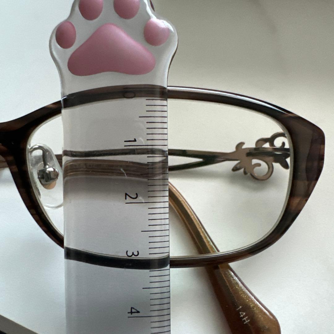 麗人花 パリスミキ チタンメガネフレーム おしゃれ ブラウン